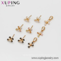 64547 Xuping top quality well design delicate 18k gold cross jewelry set Environmental Copper materials